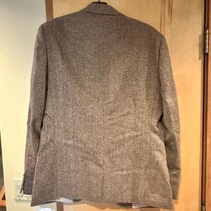 ASOS Designs Slim Wool Blend Suit Jacket in Brown